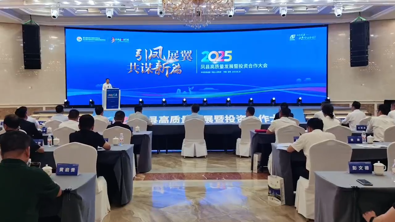 凤县举办2025年高质量发展暨投资合作大会
